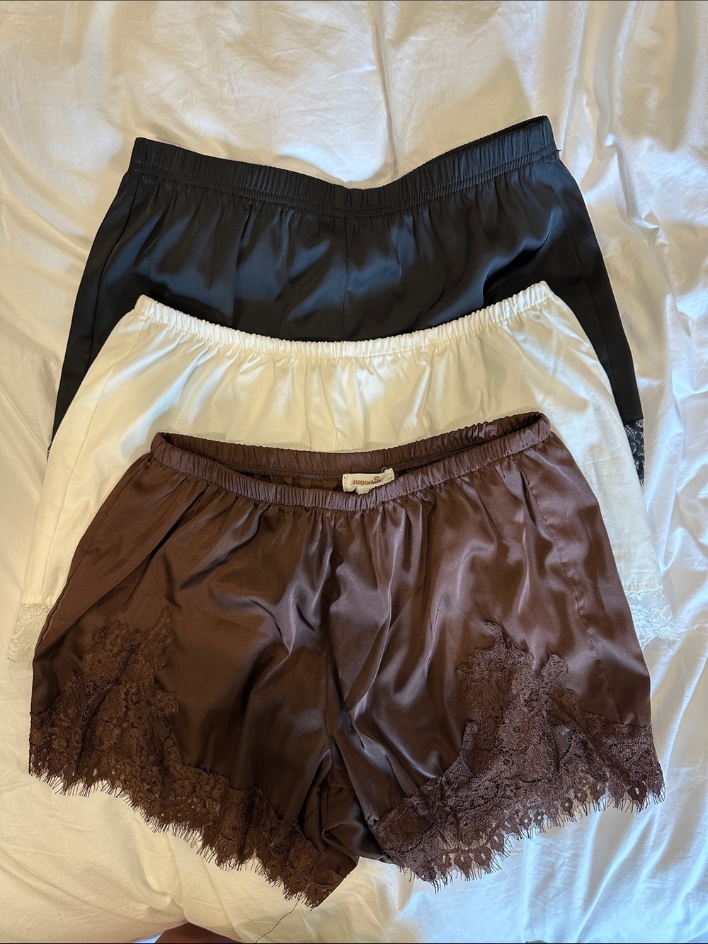 Lace-Trim Shorts